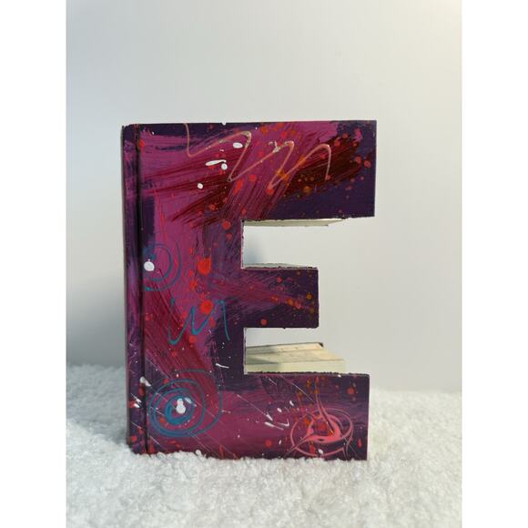 Leoma Lovegrove Painted and Autographed Letter “E” Book. FL Artist One Of A Kind - Picture 1 of 4
